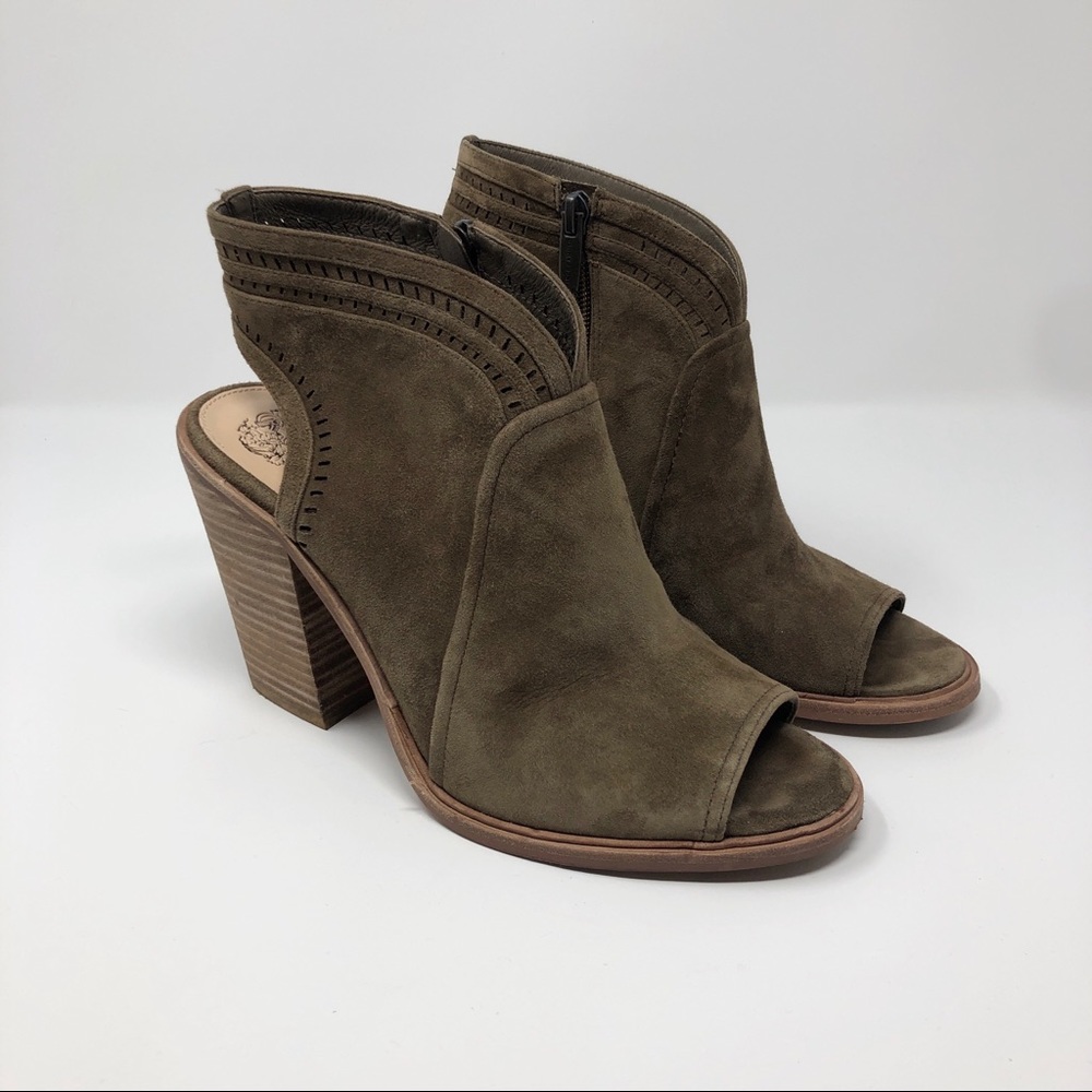 Vince Camuto Koral Perforated Open Toe Bootie